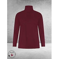 PLUS BASICS Shirt TURTLE NECK Berry